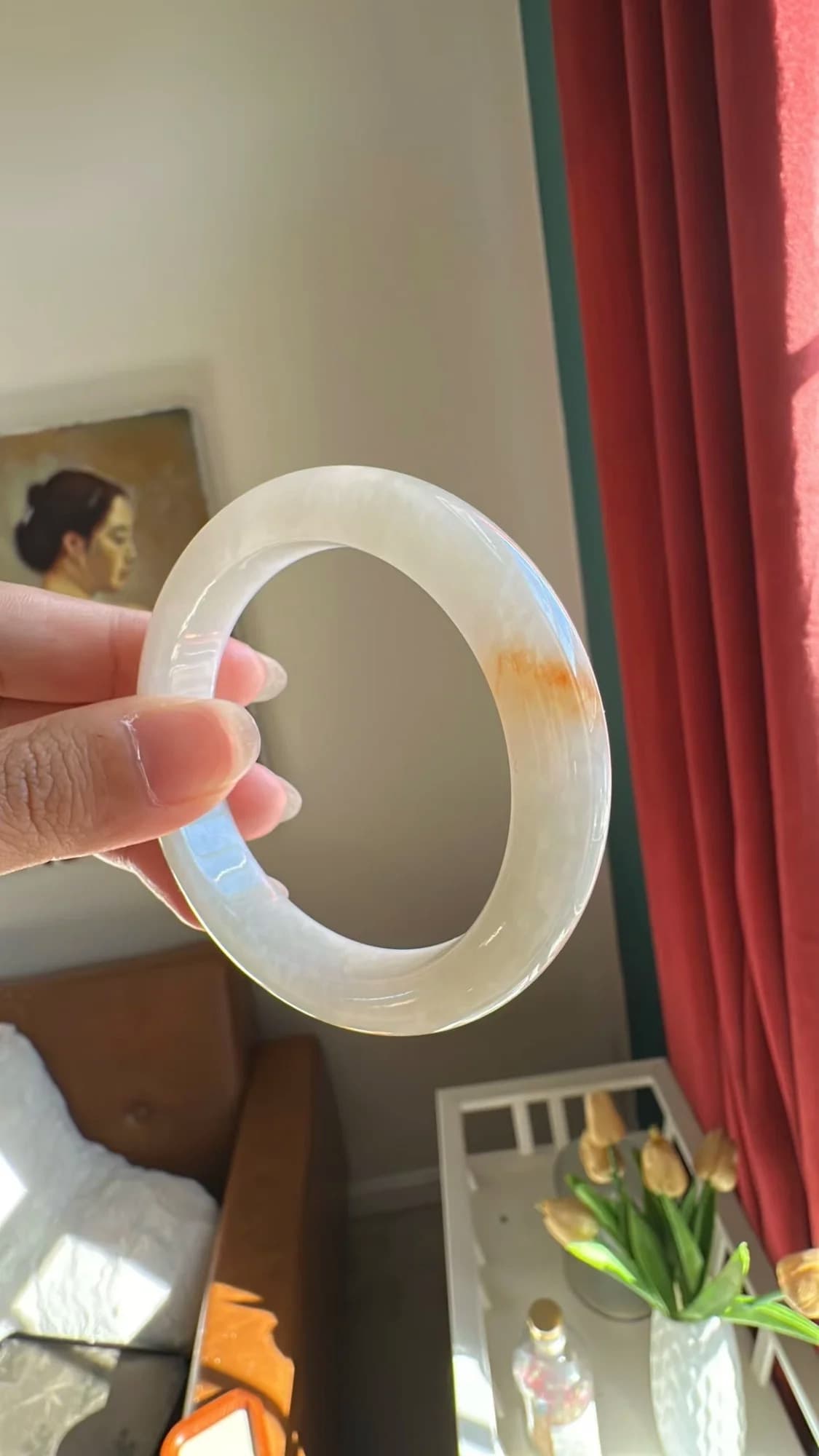 桂花冰酿飘黄翡手镯 - 1