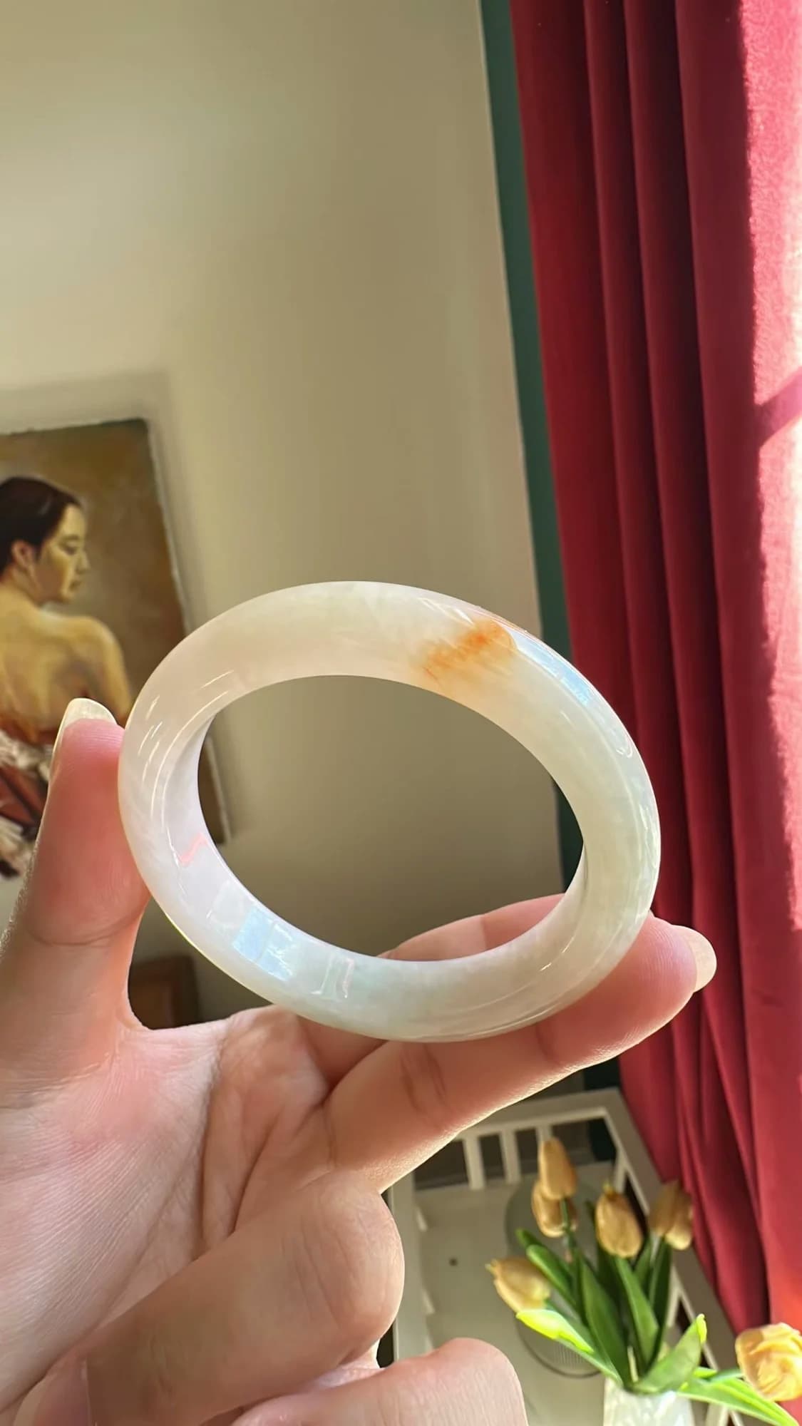 桂花冰酿飘黄翡手镯 - 2